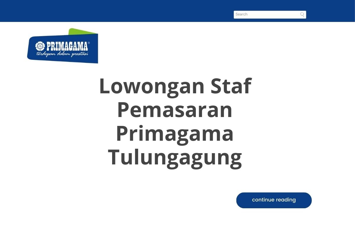 Lowongan Staf Pemasaran Primagama Tulungagung